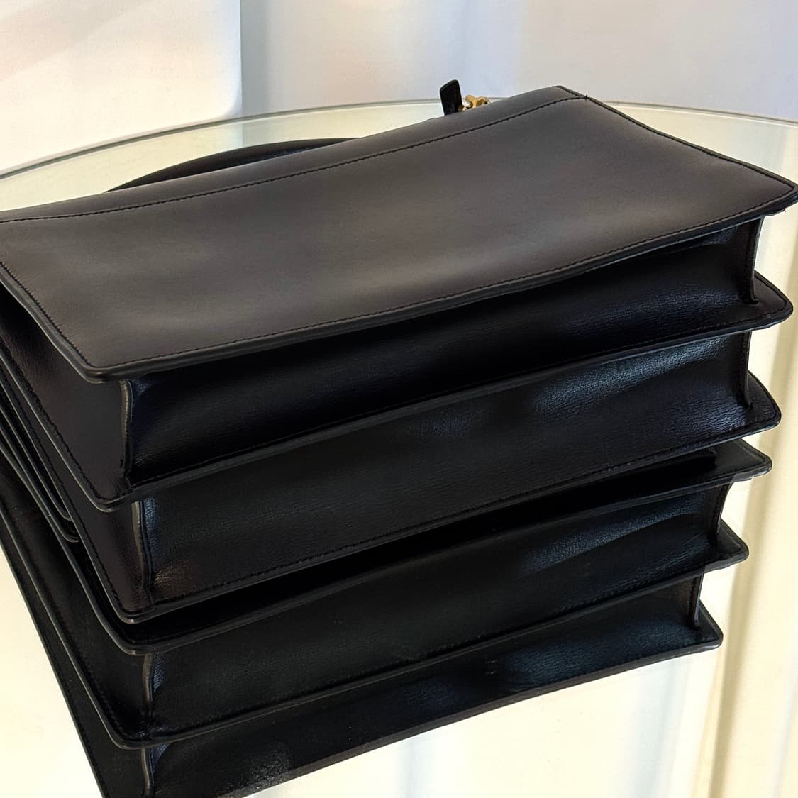 입생로랑 선셋백 라지 체인백 블랙 골드 금장 상품이미지9