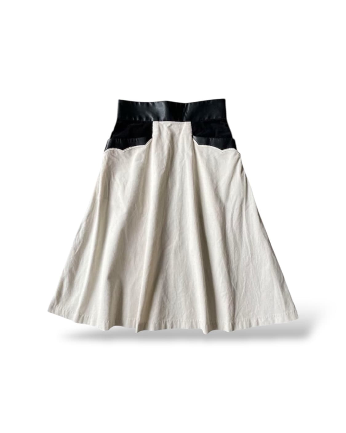 toga pulla 레더 포인트 미디 스커트 토가퓰라 상품이미지1