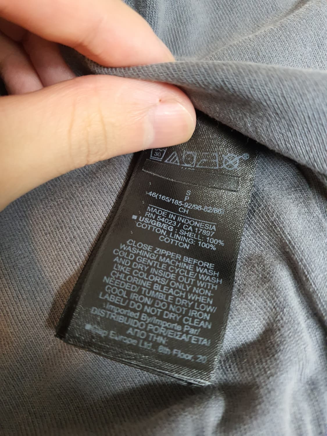 이지갭 포에틱 그레이 후드집업 yzy gap yeezy 상품이미지3