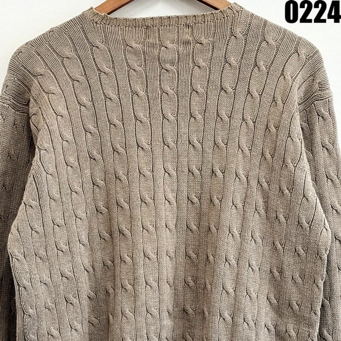 폴로 랄프로렌 꽈배기 케이블 니트 스웨터 90 0224  상품이미지7