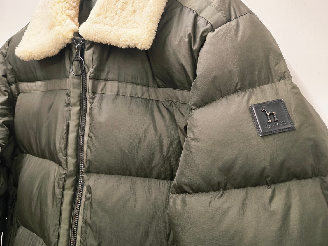 헤지스 양털배색 구스다운점퍼. 
싸이즈 105  남자. 상품이미지4