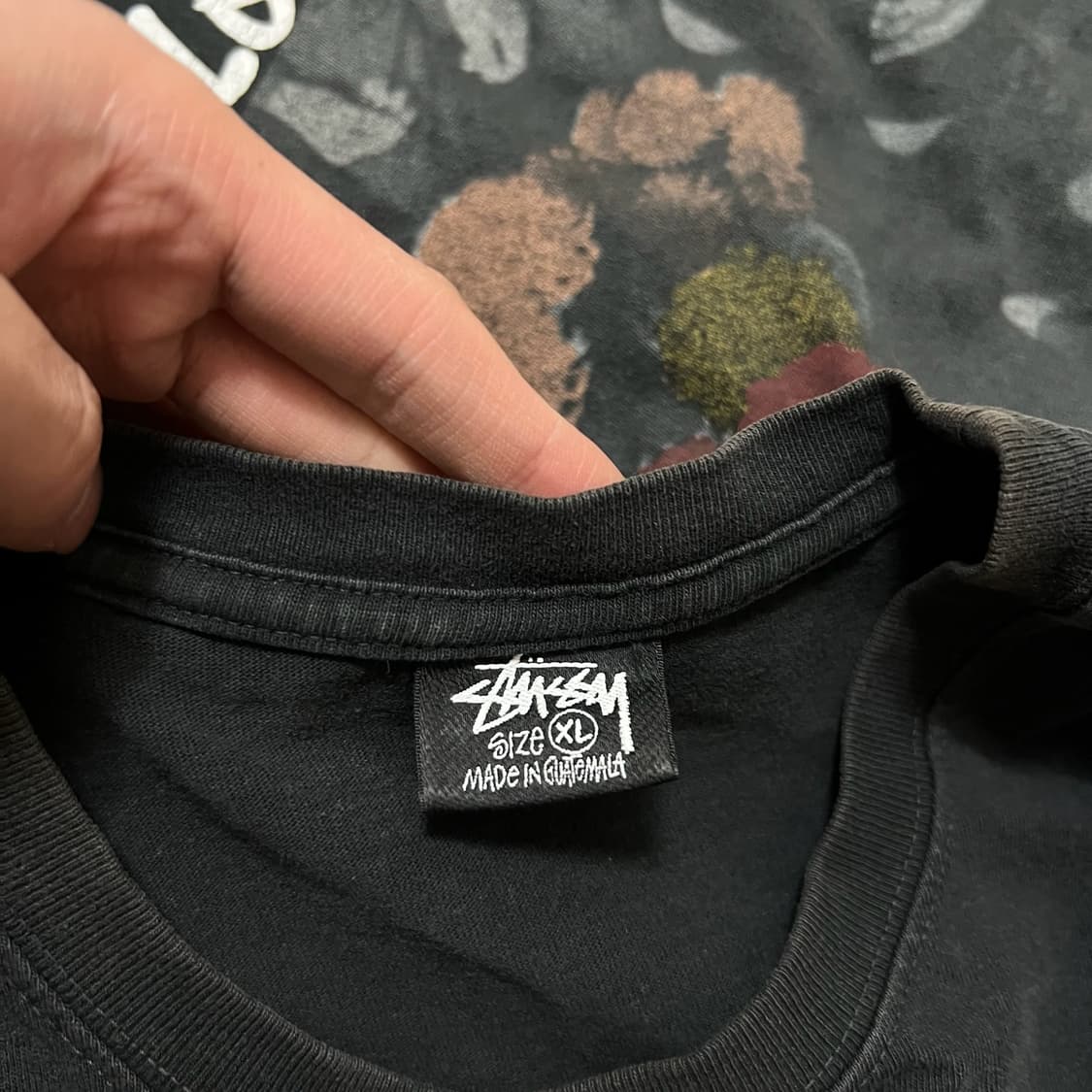 스투시 플라워 백로고 반팔티 XL/105  상품이미지4