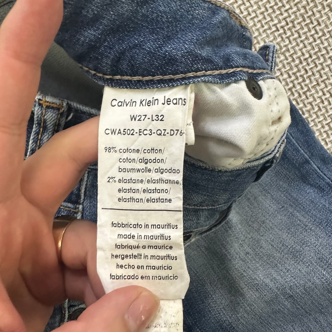 W27L32 캘빈클라인 데님 0429D 상품이미지4