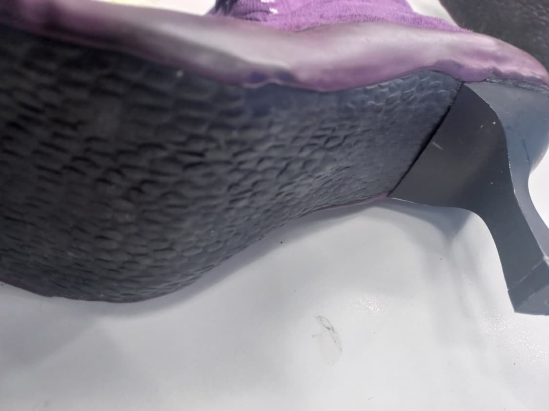 산부보라색 레이스업 힐 부츠 235mm 상품이미지6