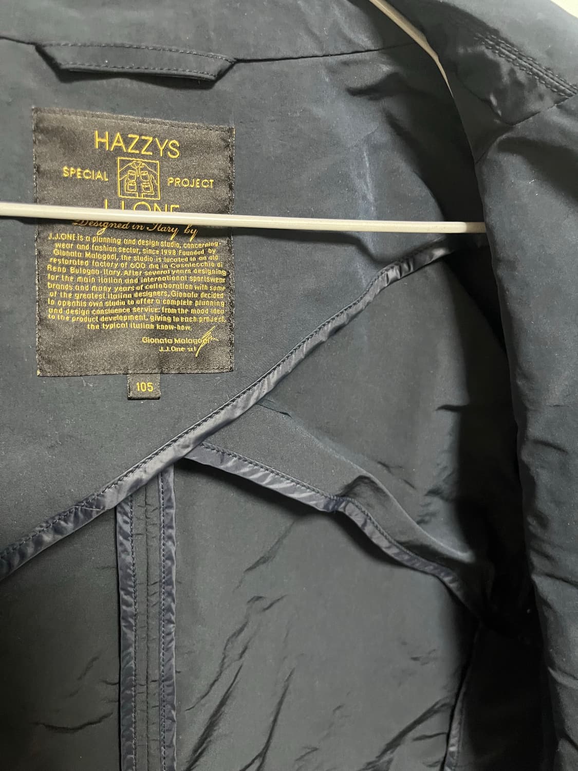 헤지스   J.J. ONE 네이비 야상 자켓 105 상품이미지6