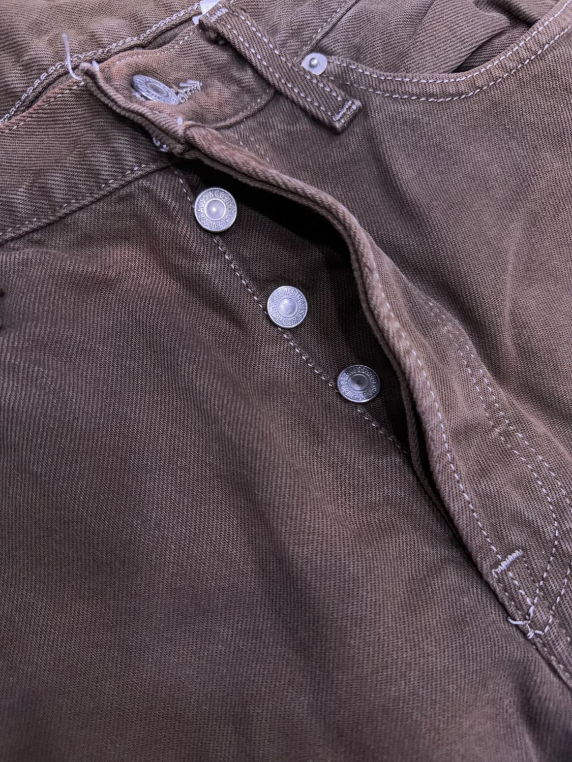 리바이스 501 00's 멕시코 메이드 빈티지 브라운 데님팬츠 32 상품이미지6