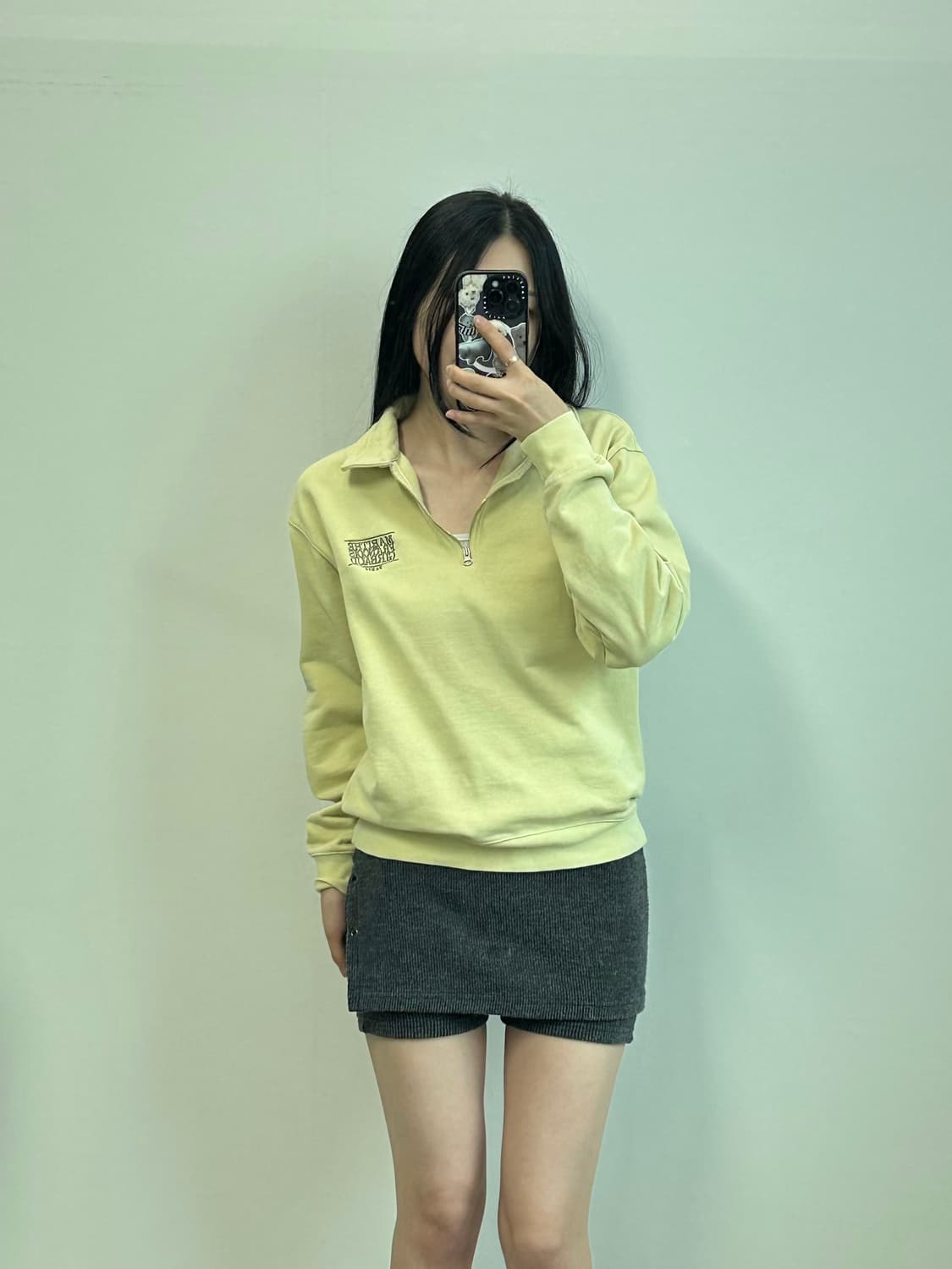 마리떼프랑소와저버 옐로우 반집업 맨투맨 상품이미지1