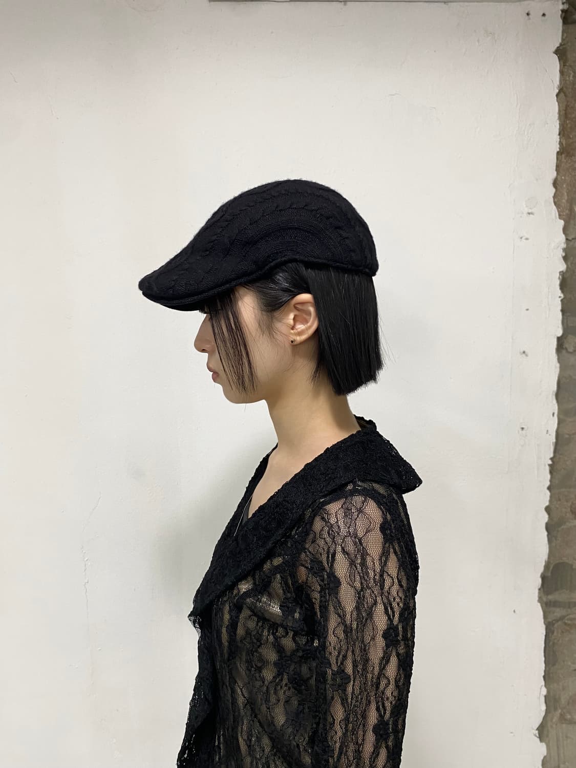 카시라 니트 헌팅 캡 상품이미지2