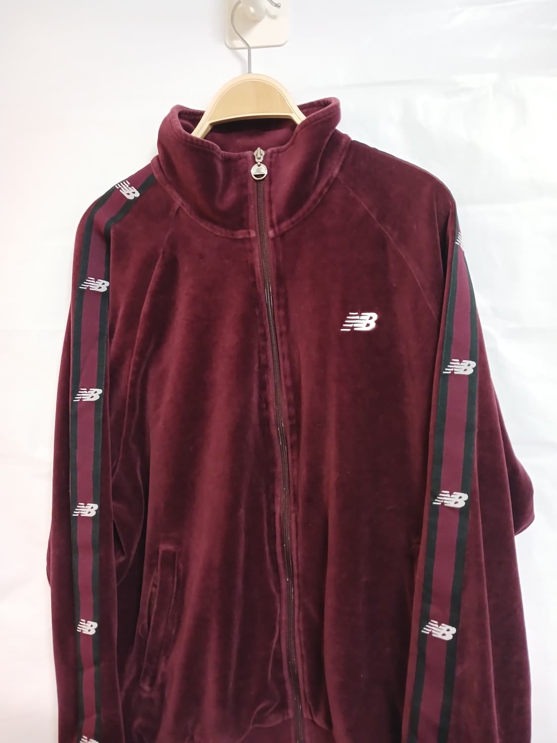 (105,XL)뉴발란스 벨로아 져지 버건디 상품이미지3