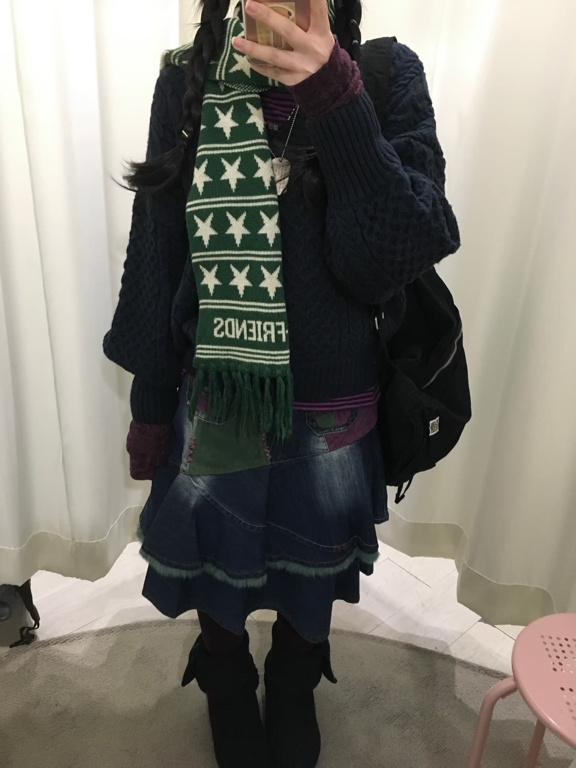 y2k 별 머플러 상품이미지3