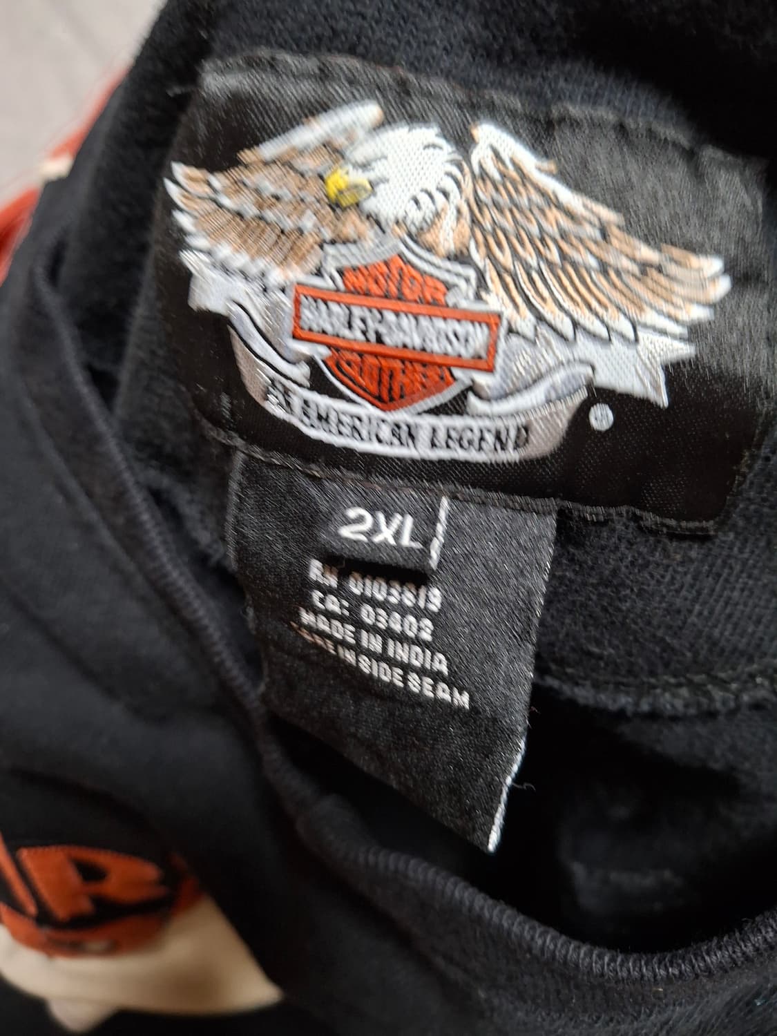 00s 할리데이비슨 브이넥 스웻셔츠 상품이미지4