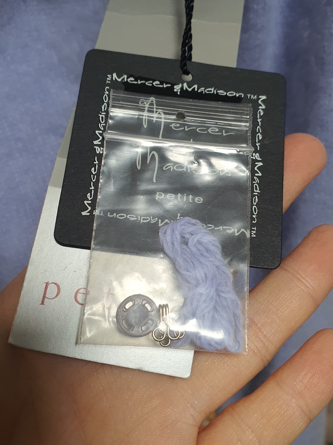 [빈티지] 메르시마망 페티트 블루 리본 가디건 상품이미지3