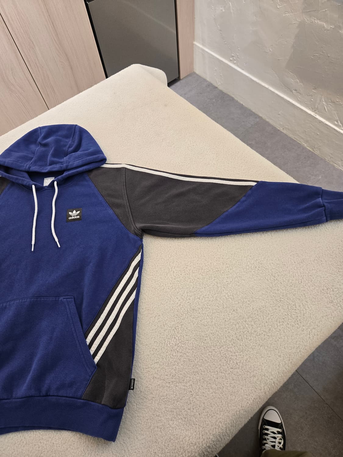 아디다스 올드스쿨 삼선 후드티 M 상품이미지3