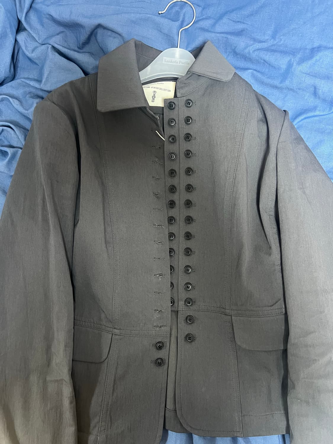 산코파 퓨엘라 멀티플 버튼 자켓 차콜 상품이미지2