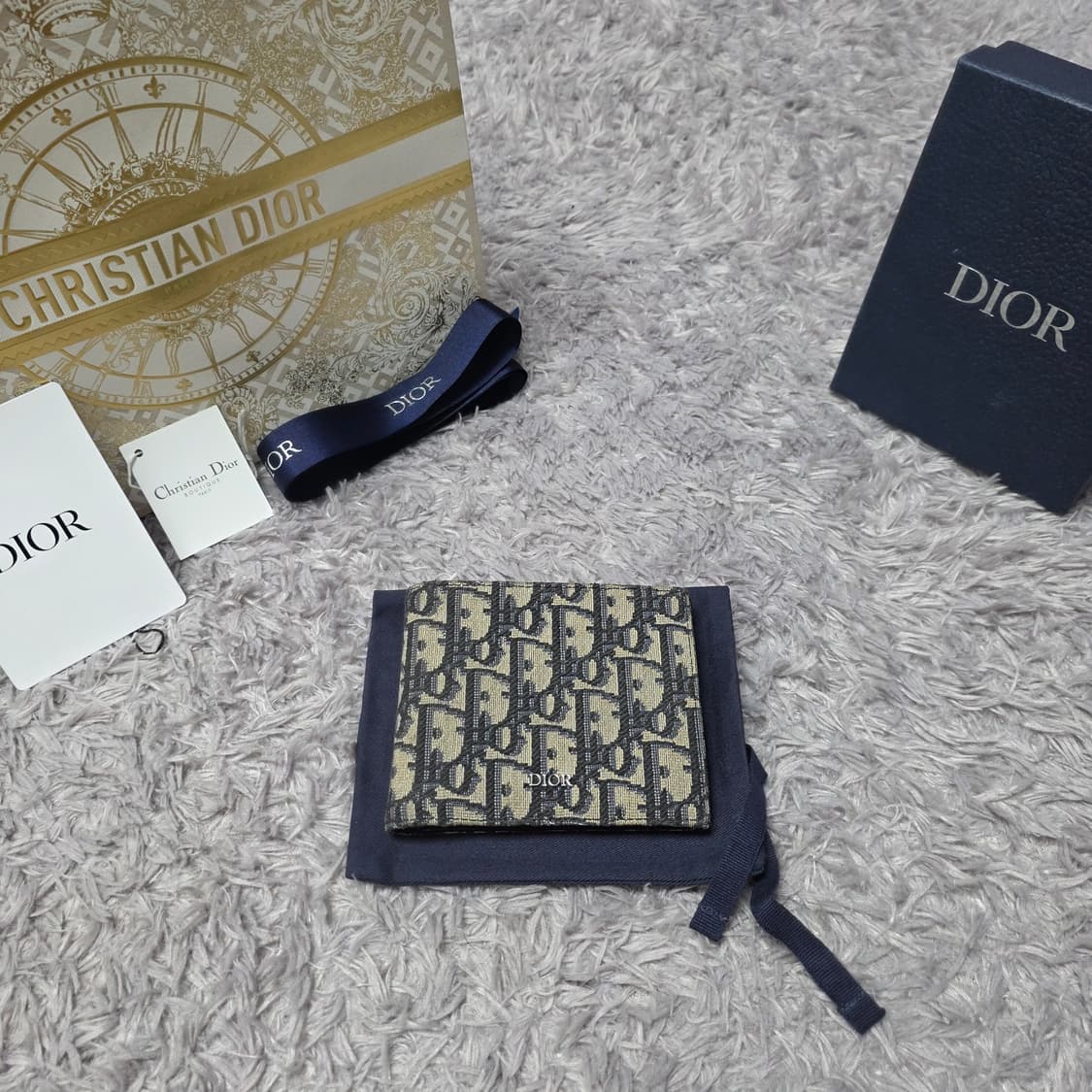 {클로젯}[24ss][크림 제품]디올 오블리크 반지갑 상품이미지1