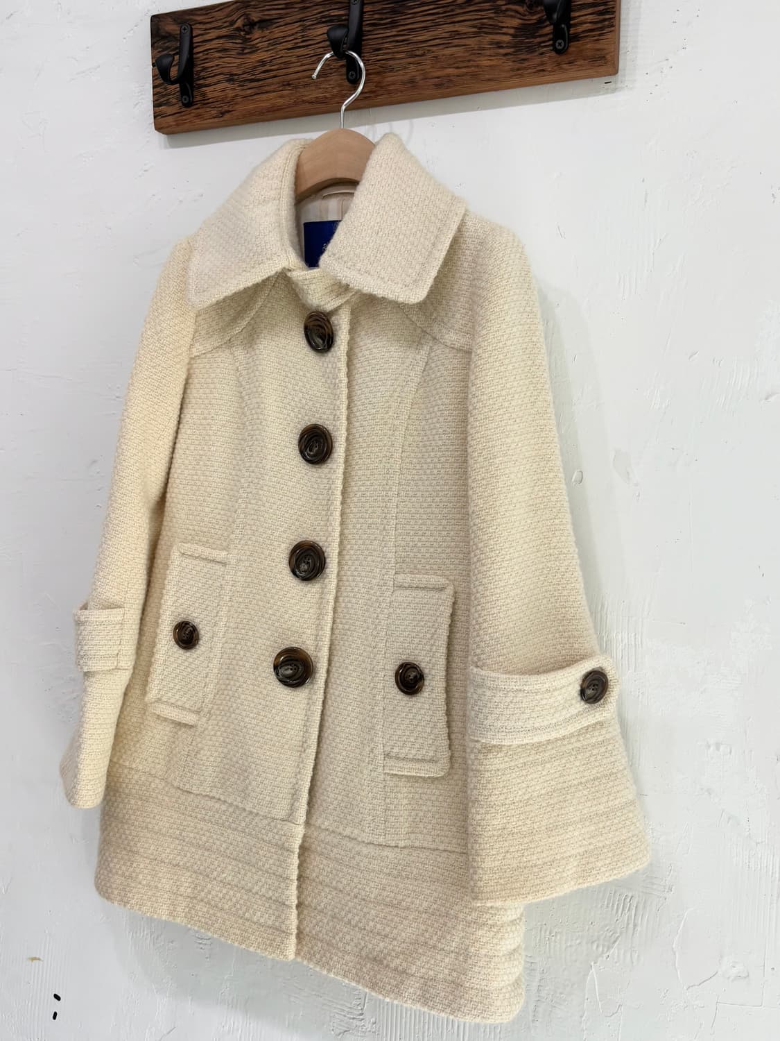 Burberry 버버리 블루라벨 아이보리 컬러 코트   상품이미지5
