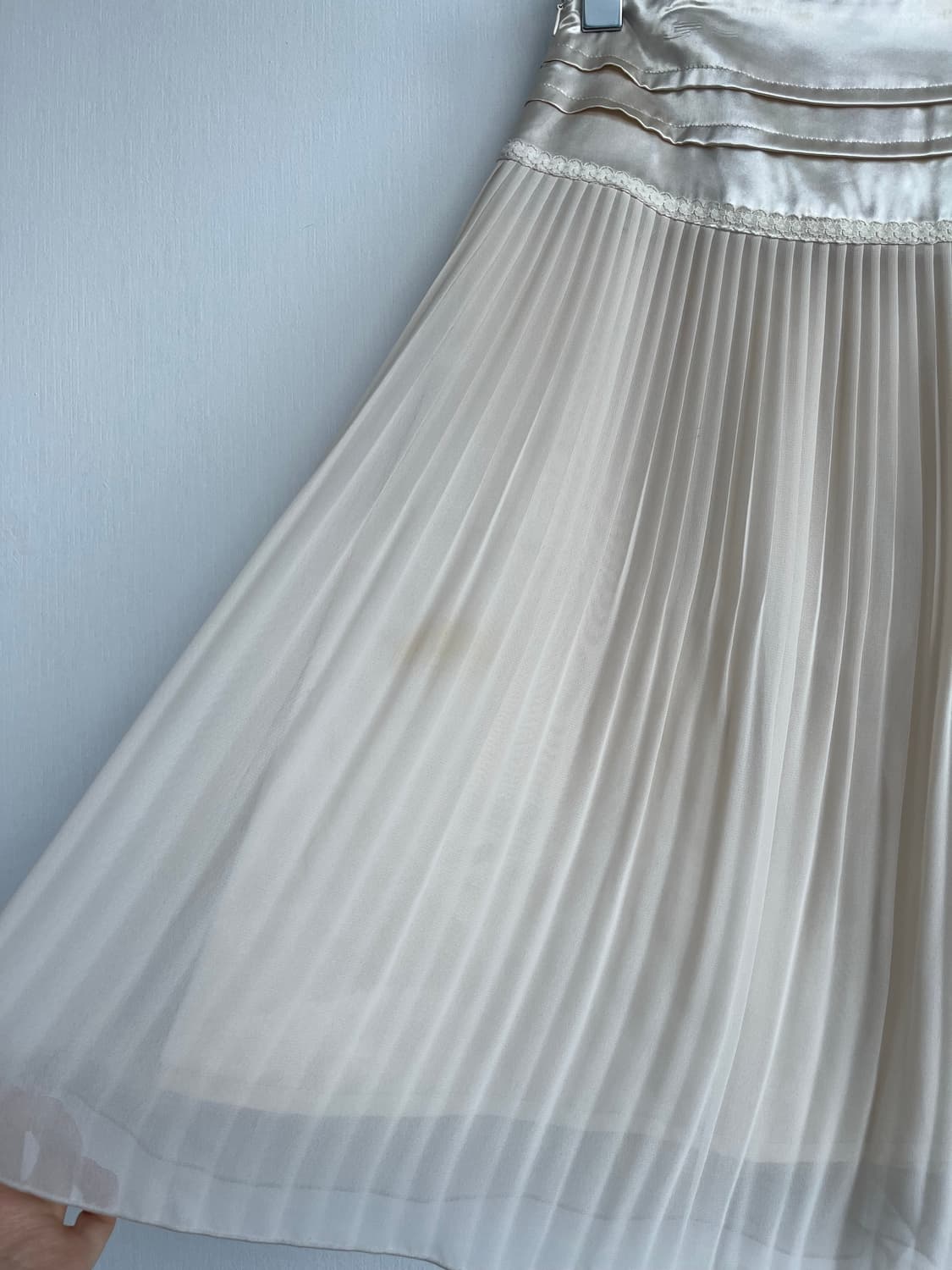 쉬폰 새틴 플리츠 스커트 상품이미지2