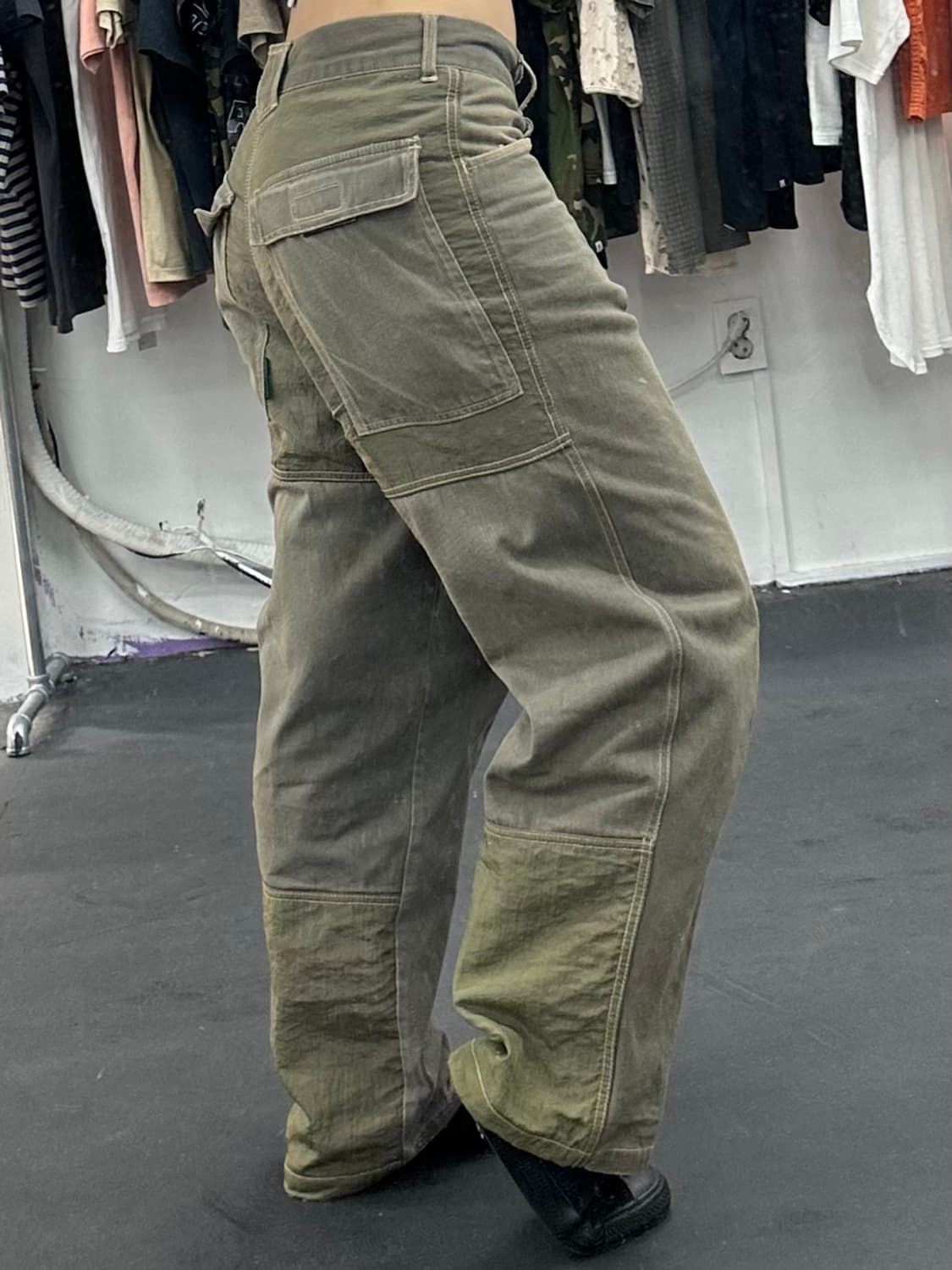 Barre Roll 나일론 디테일 데님팬츠 상품이미지2