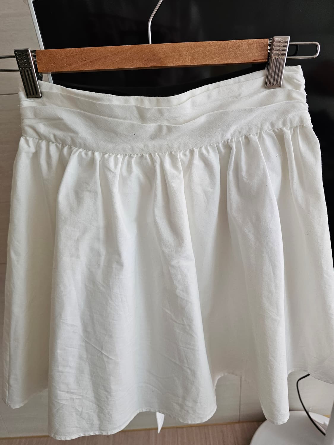 화이트 리본 미니 스커트 상품이미지2