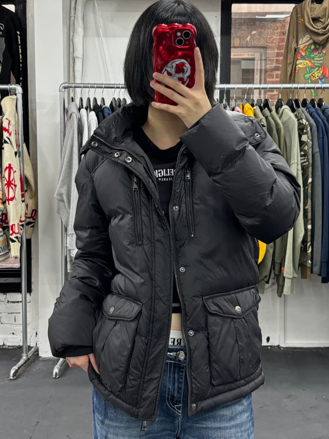 아르마니 익스체인지 덕다운 패딩 상품이미지2