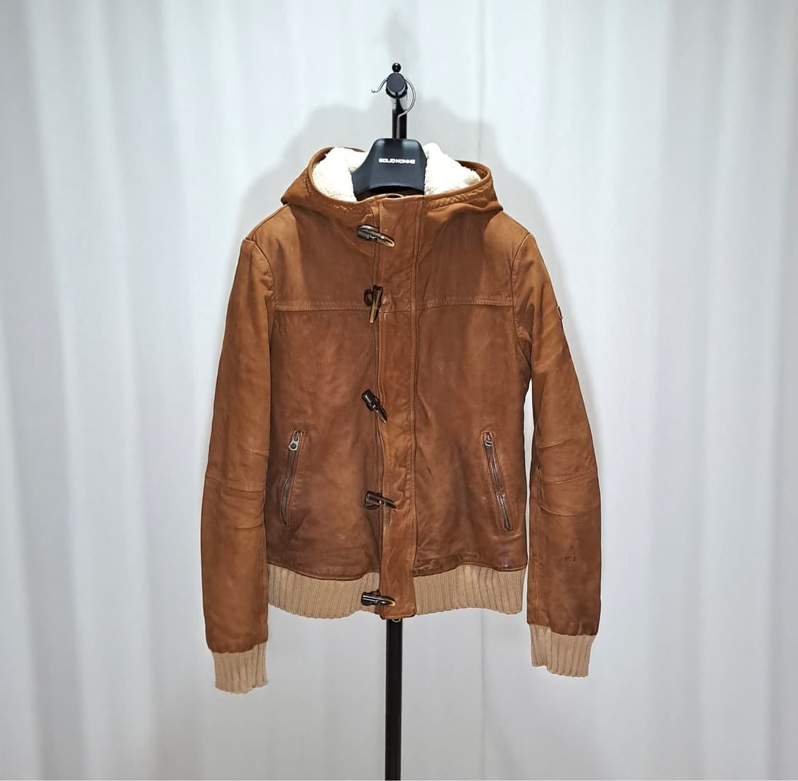 (택포) 아르마니진 고트스킨 후드 무스탕 48 B813 상품이미지1