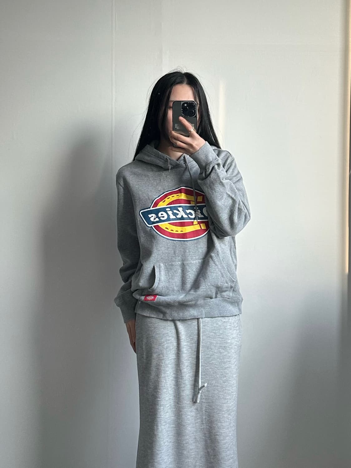 디키즈 빅로고 그레이 후드티  상품이미지1