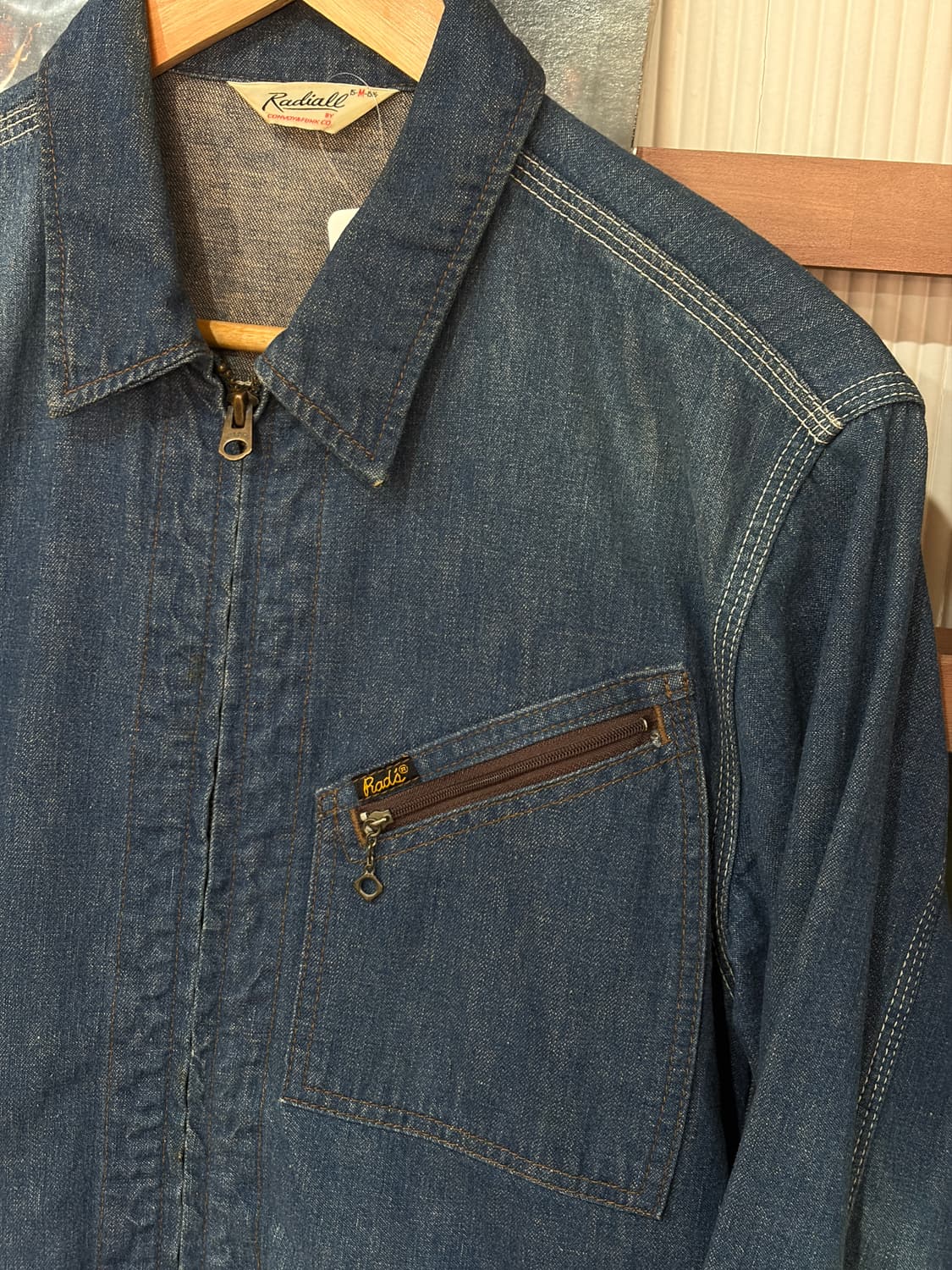 Radiall 91-b 데님 집업 자켓 상품이미지3