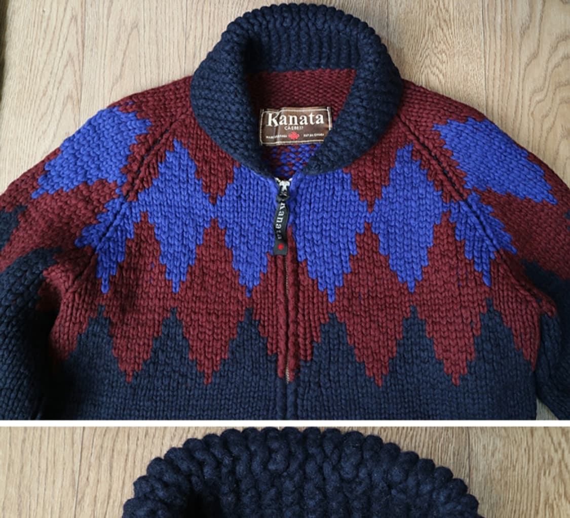 
KANATA 카나타 캐나다 핸드메이드 순모100% 코위찬 스웨터  상품이미지3