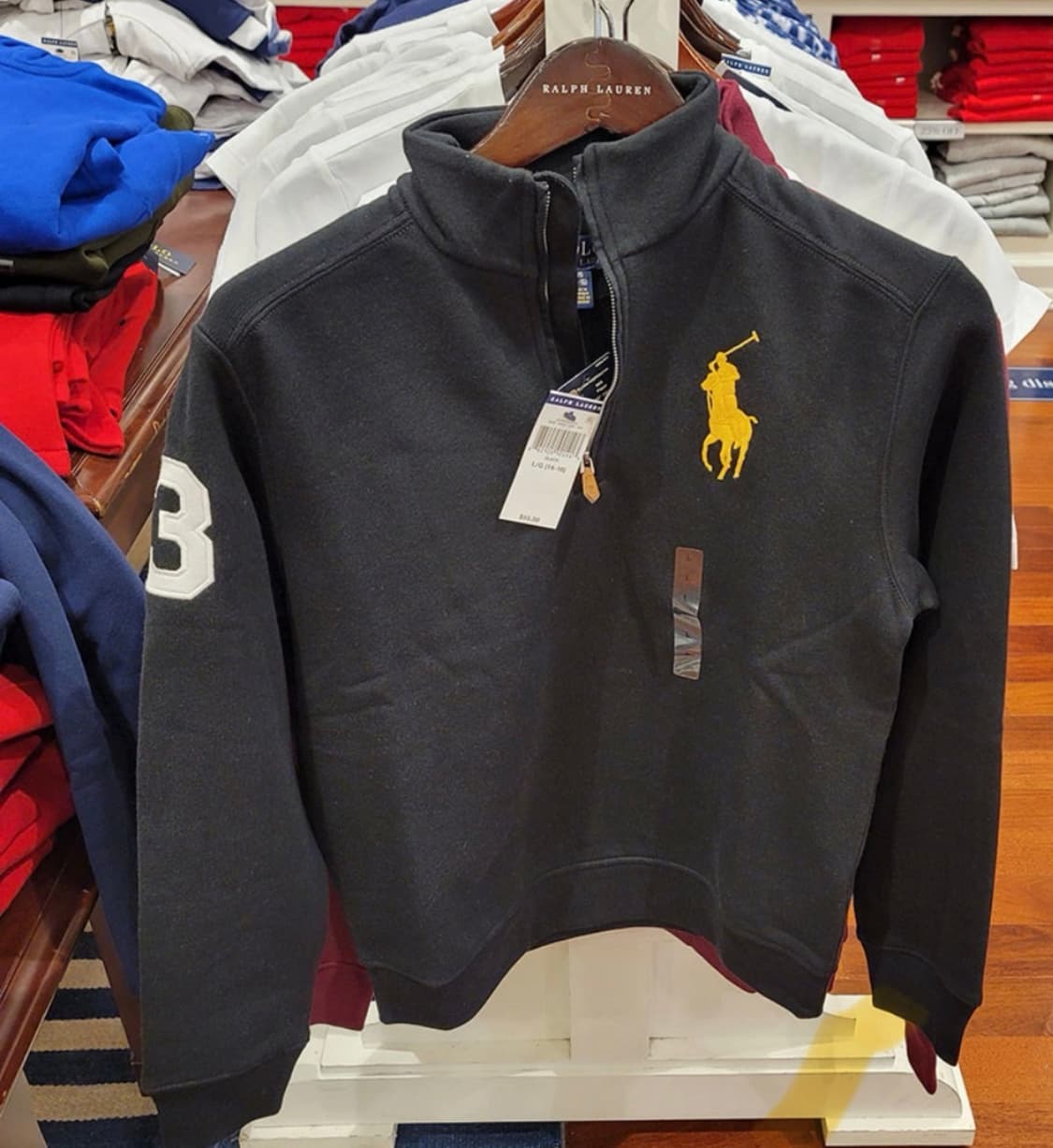 폴로 보이즈 빅포니 반집업 플리스(L) 상품이미지1