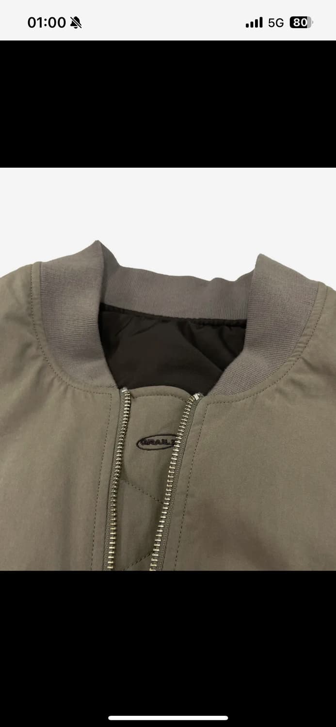 [L] 그레일즈 멀티지퍼 봄버 자켓 카키 상품이미지3