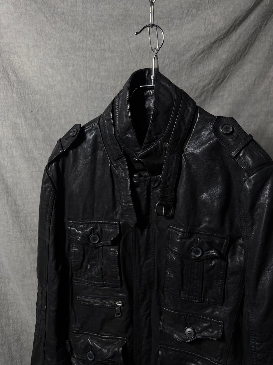 Lamb Leather Multi-Pocket Jacket  상품이미지4