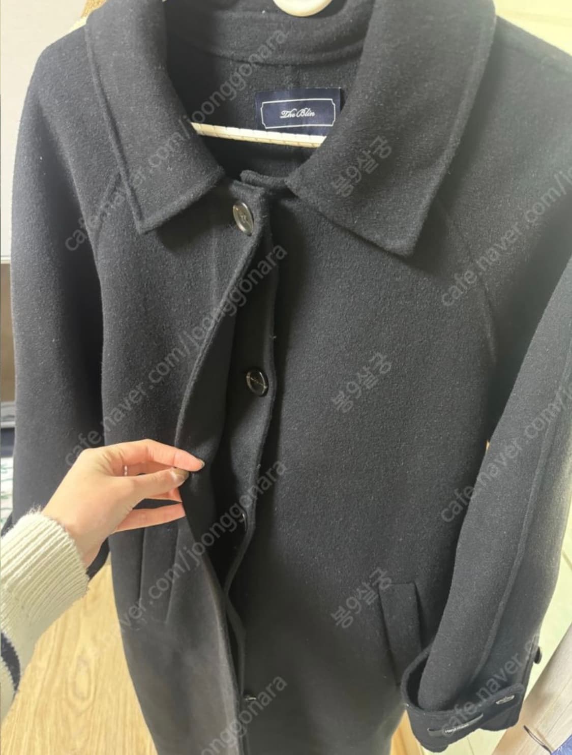 더블린 히든버튼 핸드메이드 롱코트 울100 상품이미지3