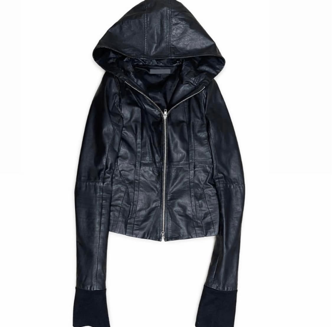 ekam 레더 자켓 후디 상품이미지1