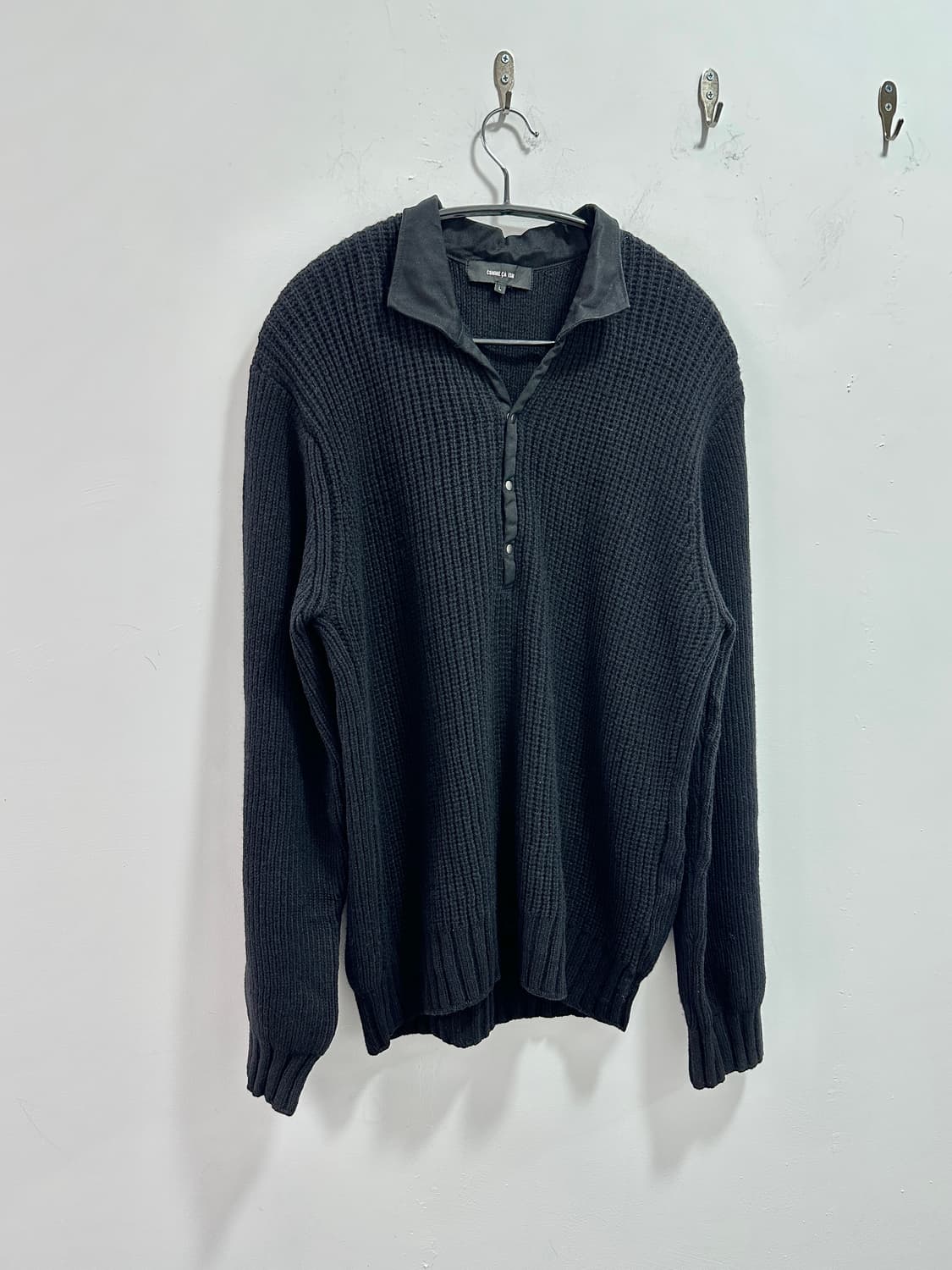 Comme Ca Ism collar layered knit 상품이미지2