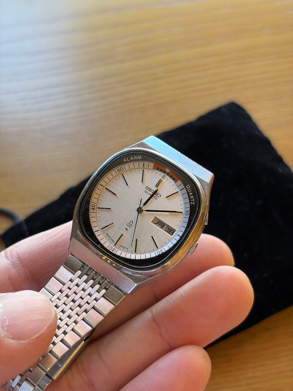 빈티지 세이코 알람 쿼츠(Seiko Alarm Quartz)흰판버젼 상품이미지3