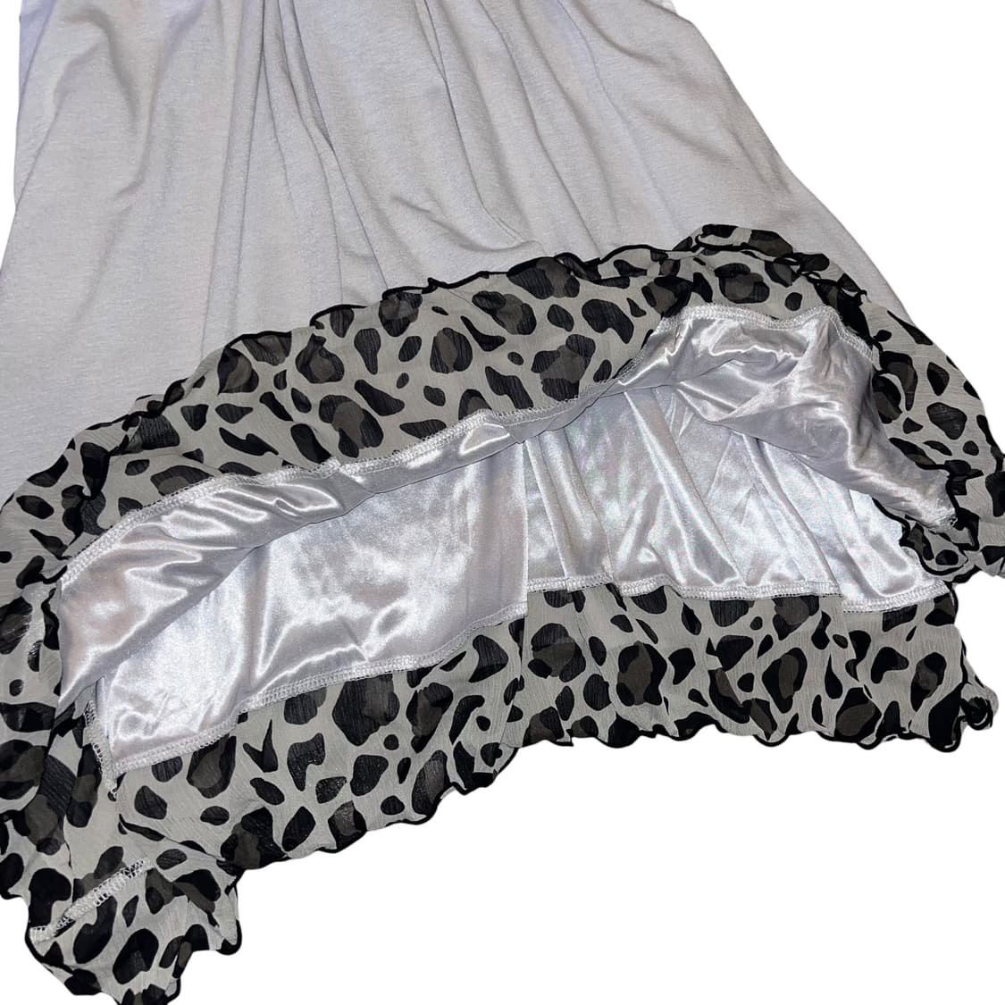 호피 레이스 포인트 홀터넥 나시 원피스 갸루y2k 상품이미지4