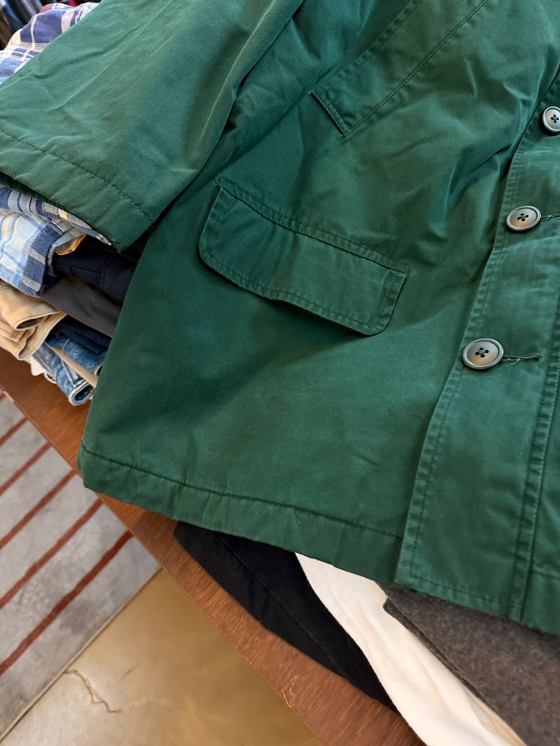  폴로 랄프로렌 플리스 안감 코튼 커버올 자켓 L XL 상품이미지2
