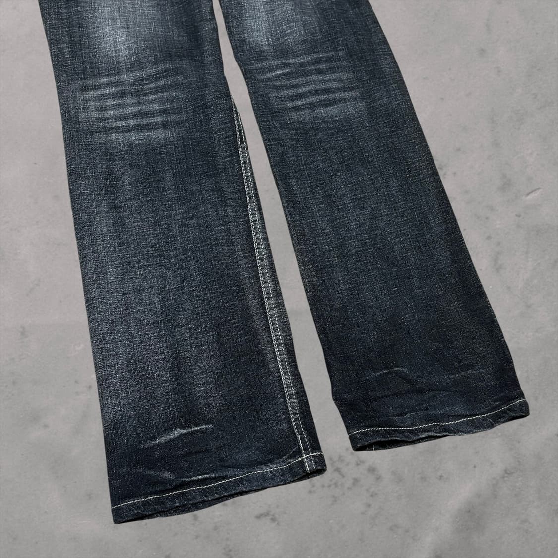 Puck Silver Skull Straight Denim Jean 상품이미지5