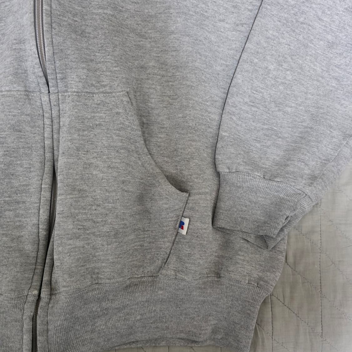 [XL] 90s 빈티지 러셀 애슬레틱 후드집업 그레이 ver. 굿컨디션 상품이미지2