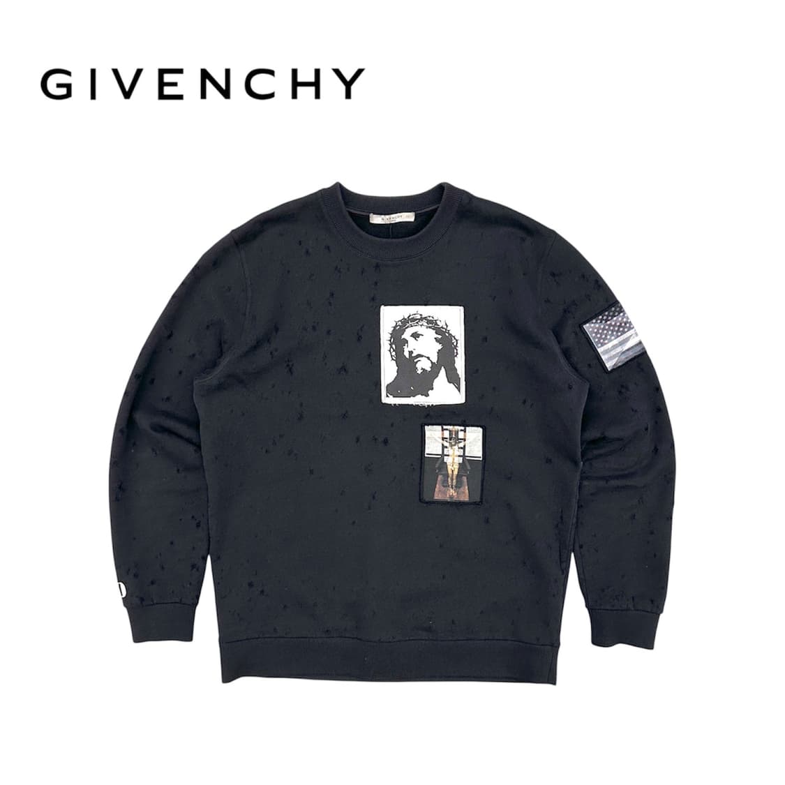 지방시 예수 지저스 패치워크 디스 맨투맨 상품이미지1