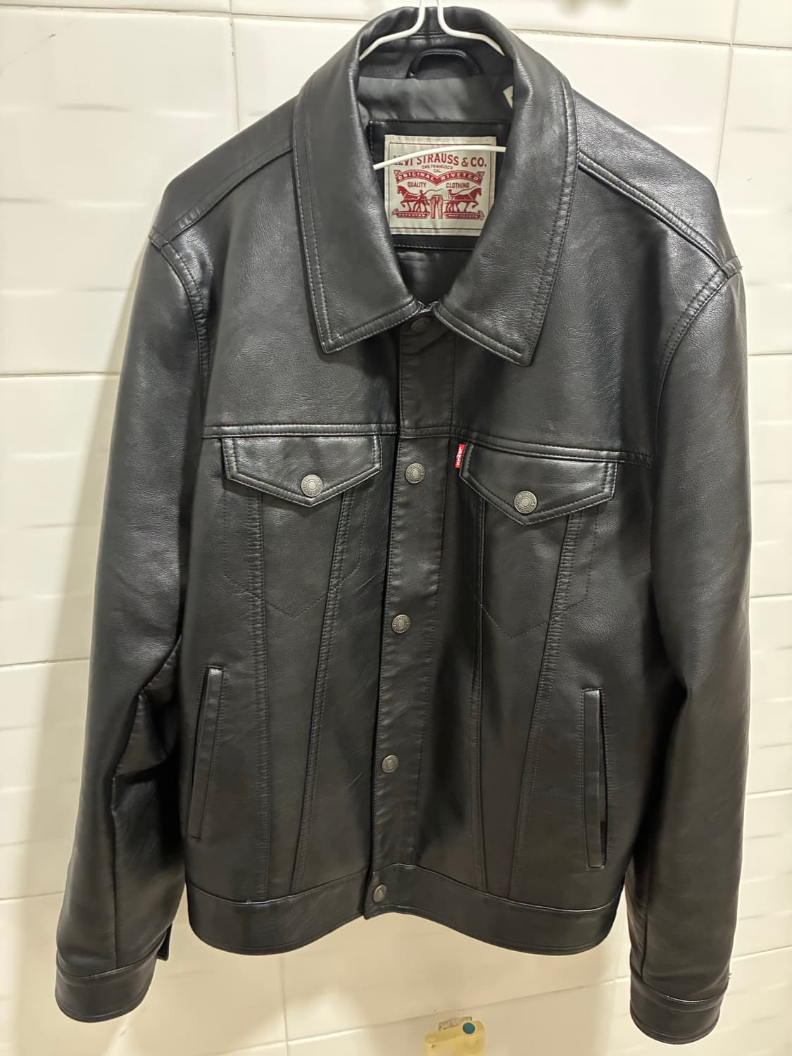 리바이스 레더 트러커 자켓 상품이미지1