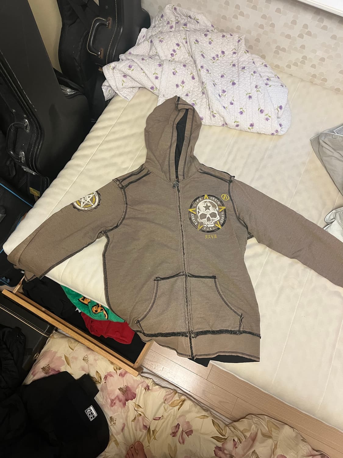 어플릭션 해골 후드 집업  상품이미지2