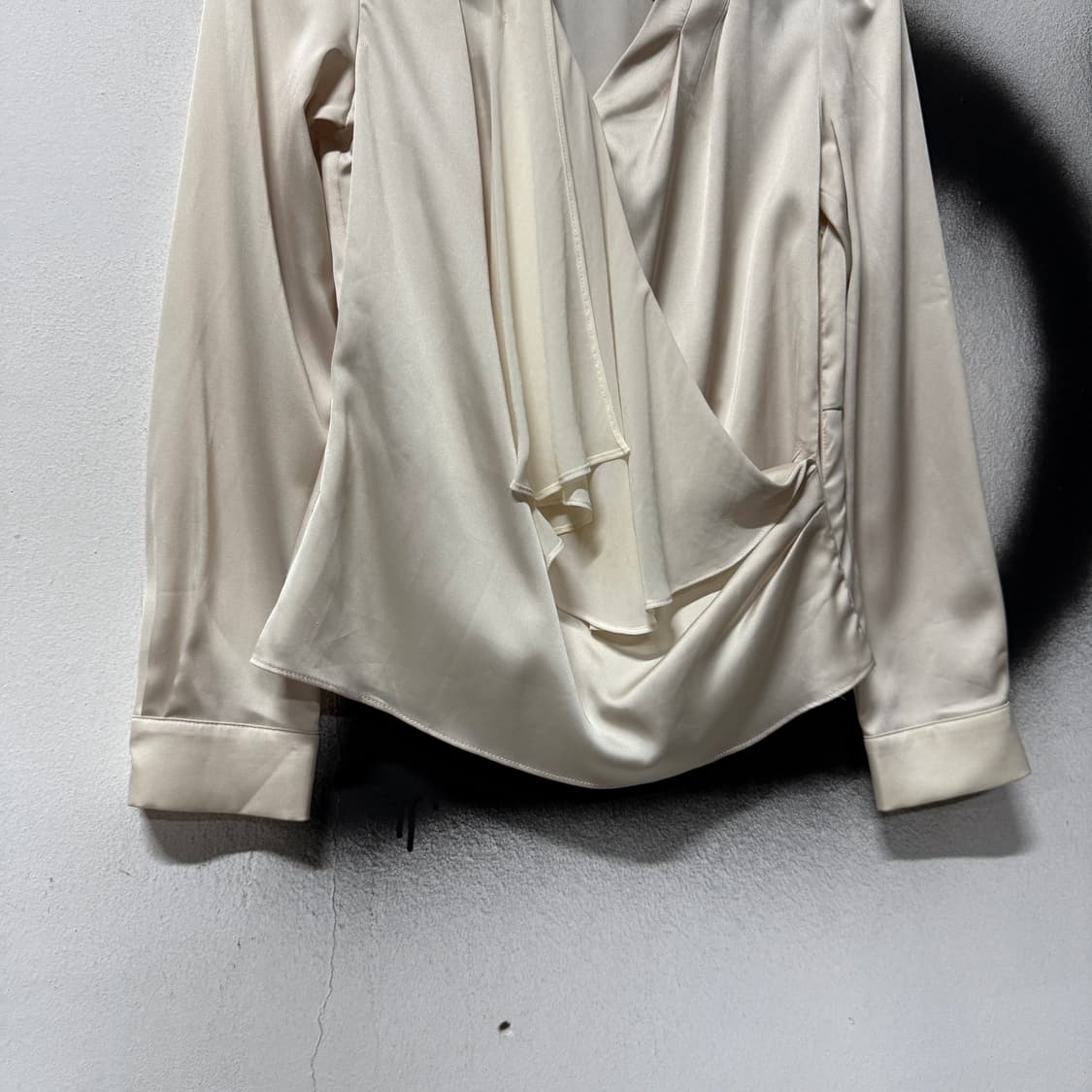 VTG 빈티지 새틴 드레이프 긱시크 블라우스 셔츠 상품이미지4