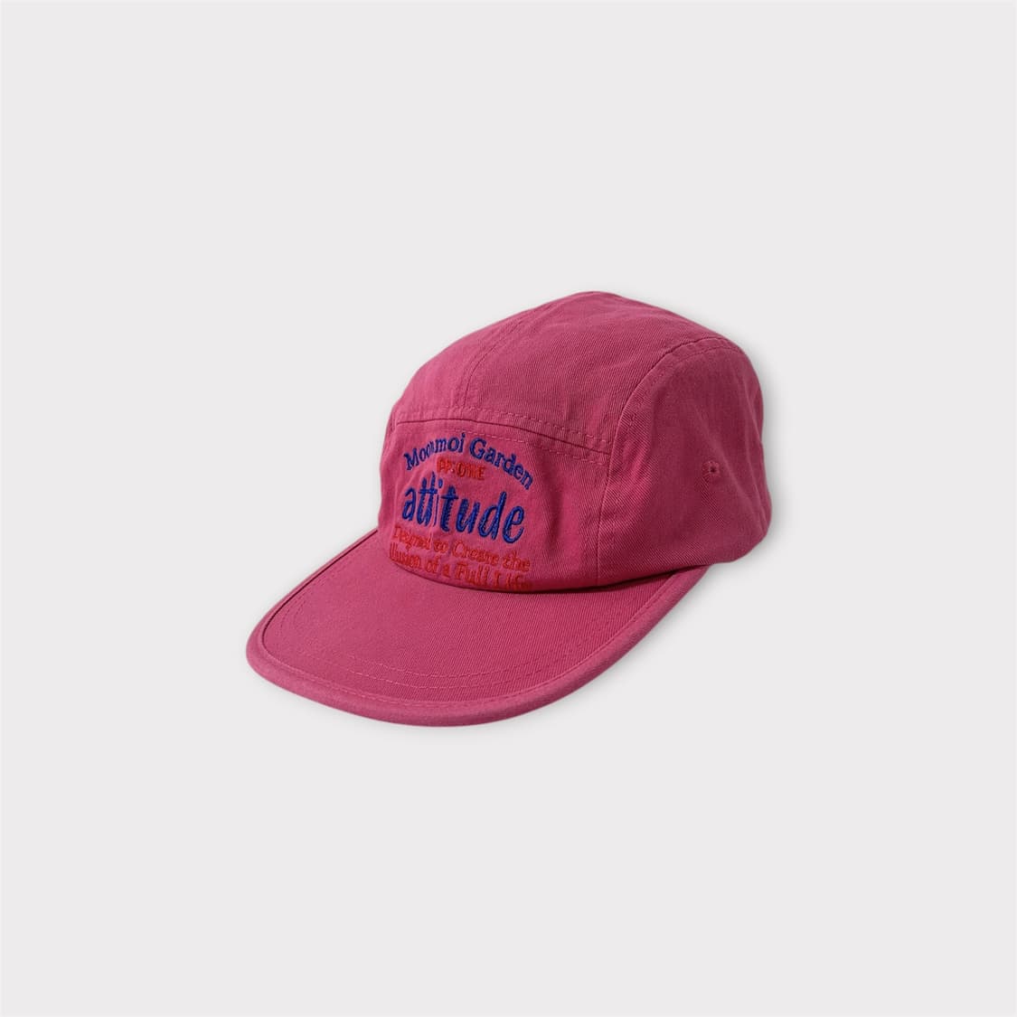 PPIONE 애티튜드 자수 캠프캡 핑크 (1814) 상품이미지2