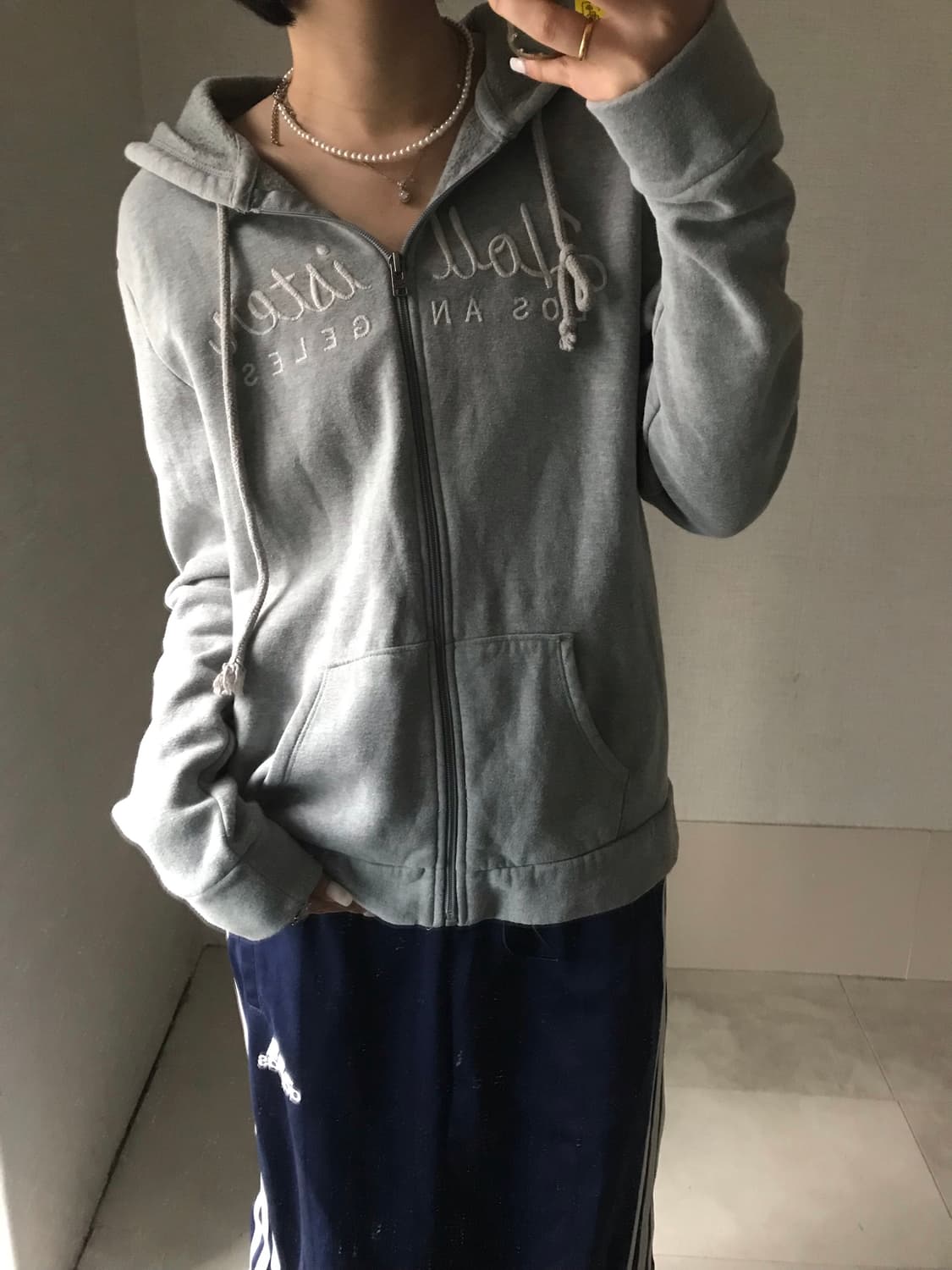 홀리스터 뮤트그레이 후드집업 상품이미지3