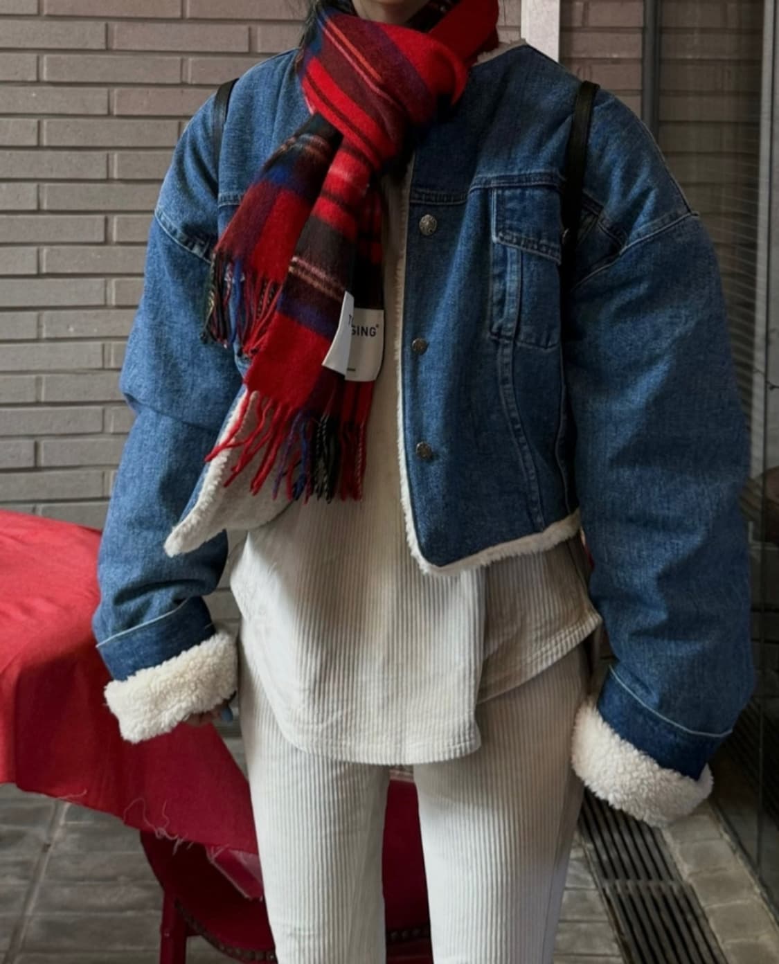 탑드레싱 베어 데님자켓 상품이미지1