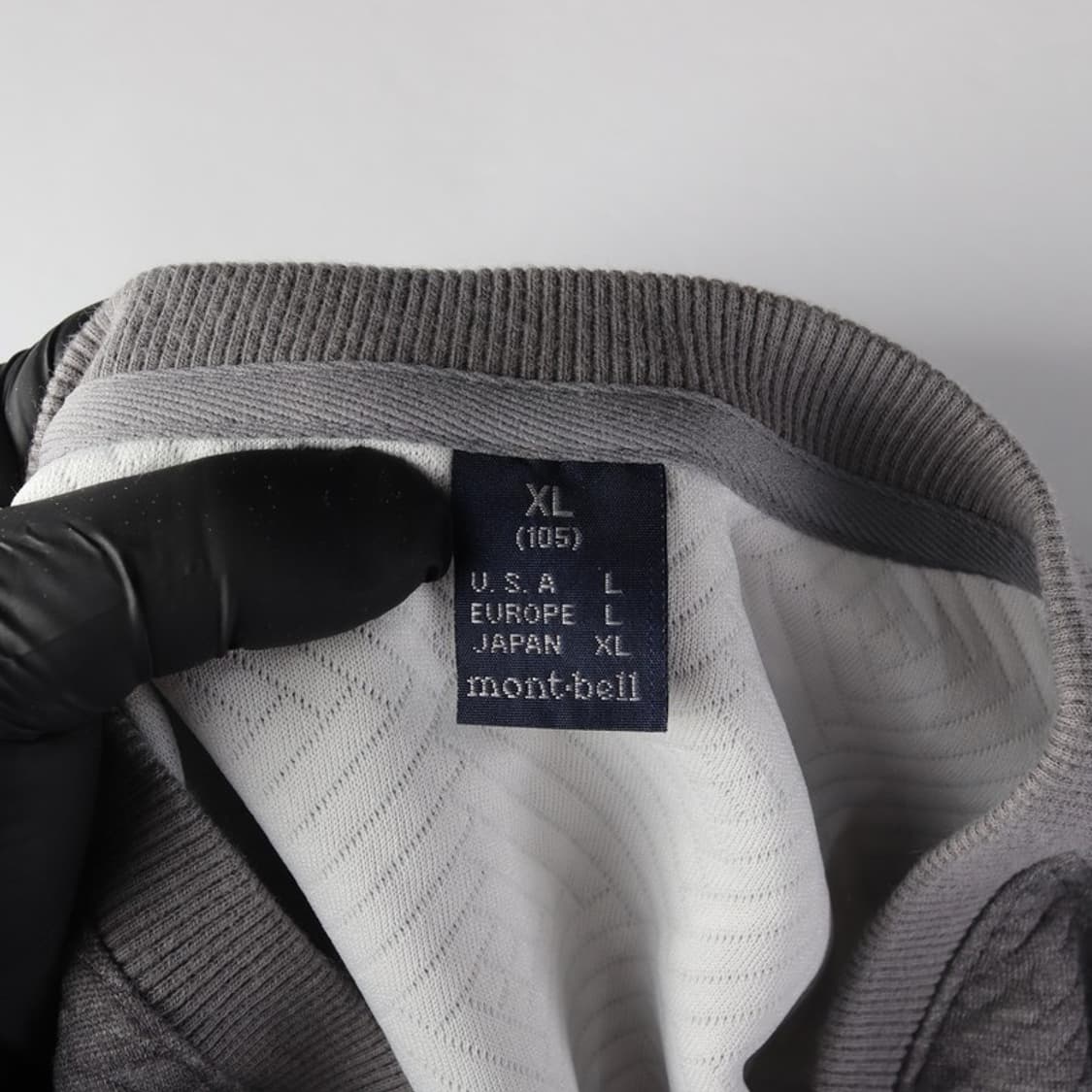몽벨 그레이 퀼팅 텍스처 스웨트셔츠 XL 상품이미지5