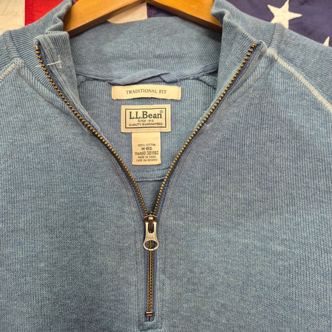 1990-00s LLBEAN 엘엘빈 코튼 반집업 신칠라 상품이미지2