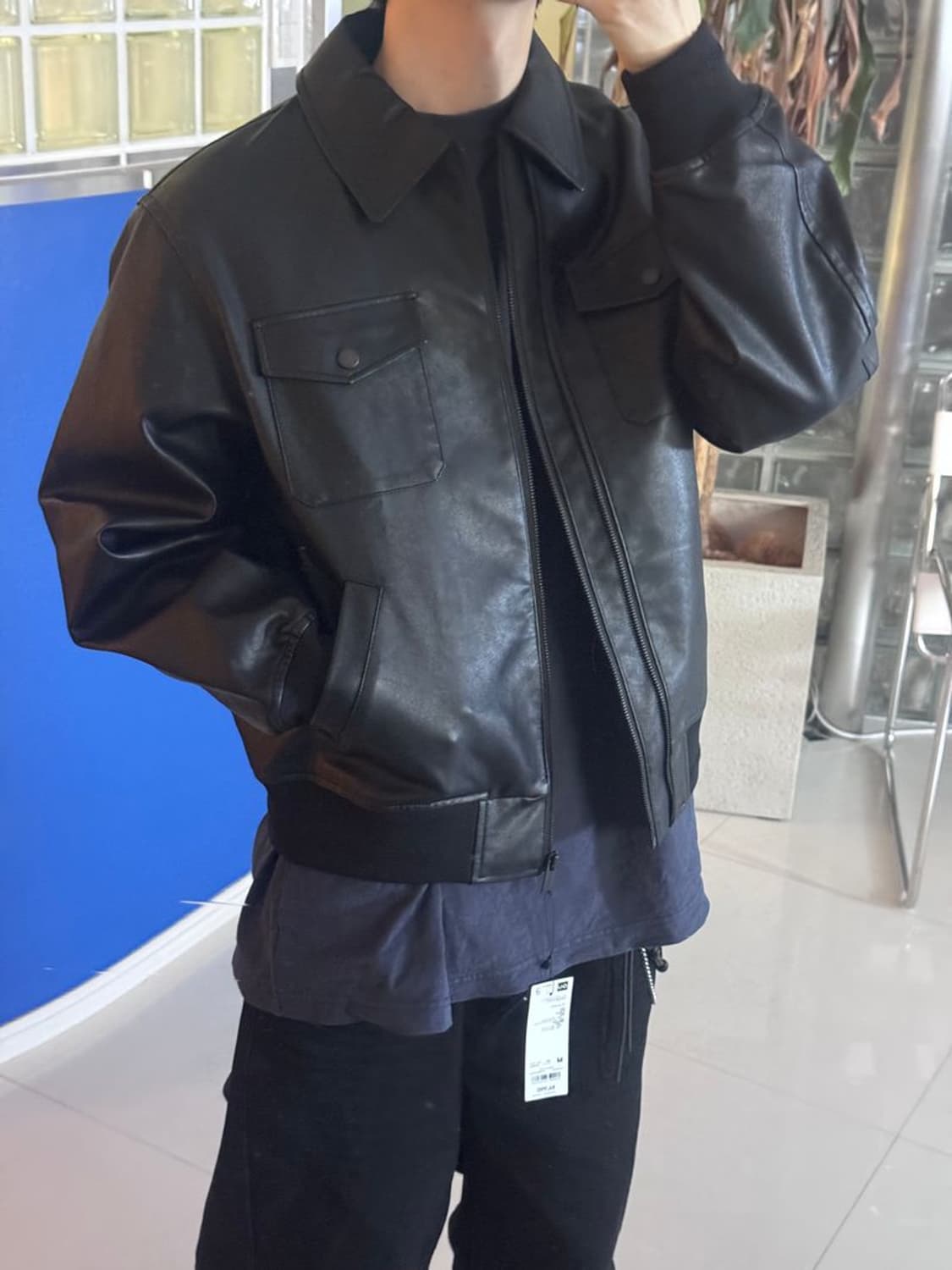 ZIP UP BLOUSON 지퍼형 블라우스 상품이미지2