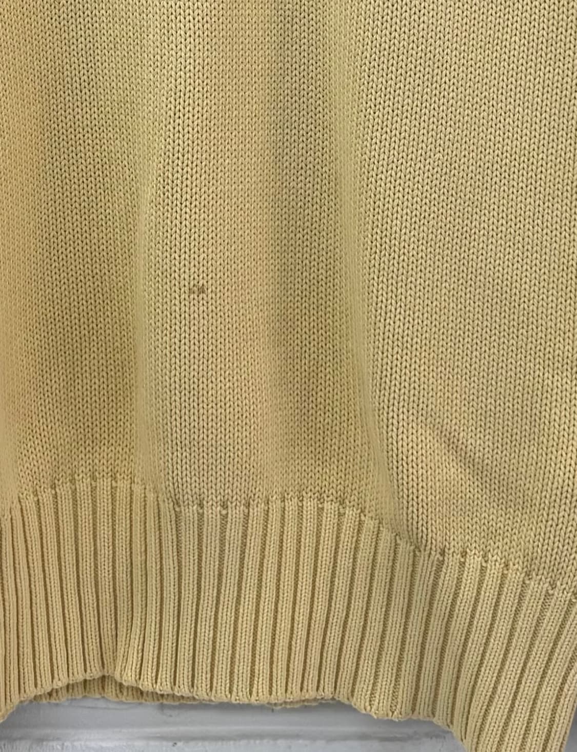 폴로 옐로우 니트 상품이미지5